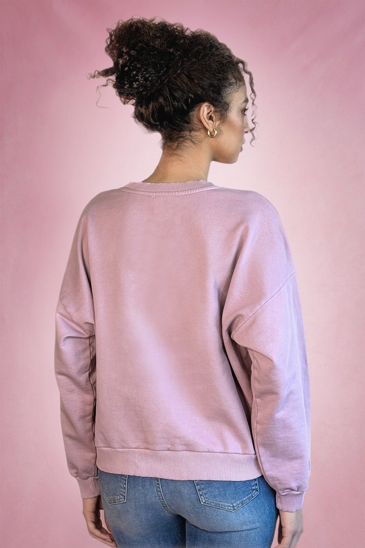 Felpa Basic - Rosa scuro