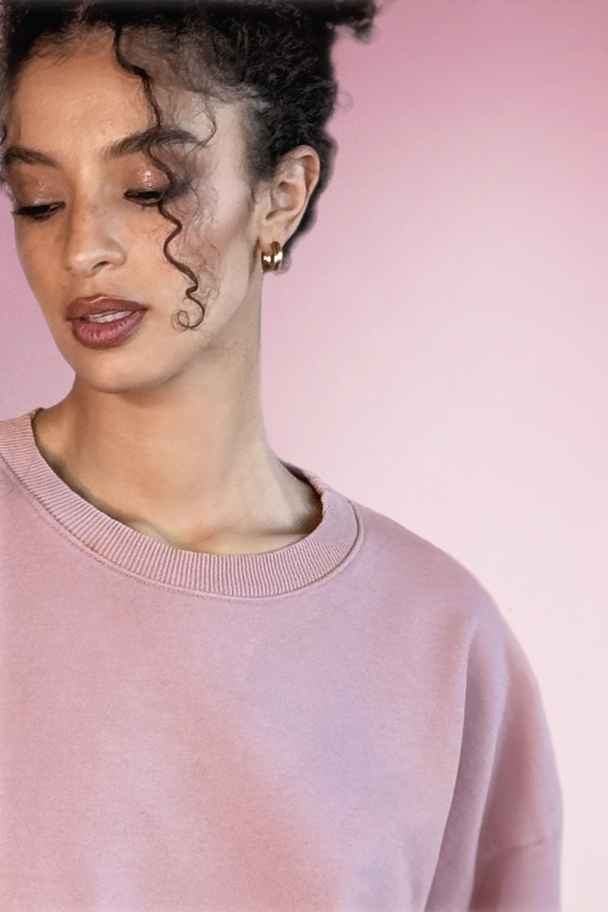 Felpa Basic - Rosa scuro