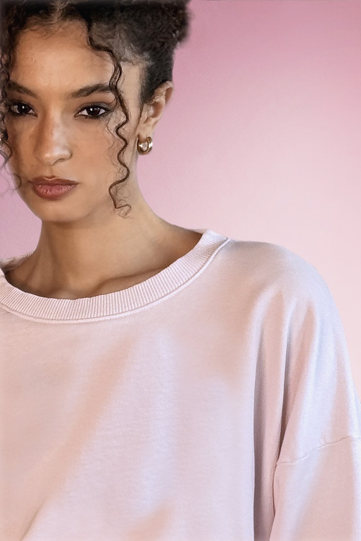 Felpa Basic - Rosa Chiaro