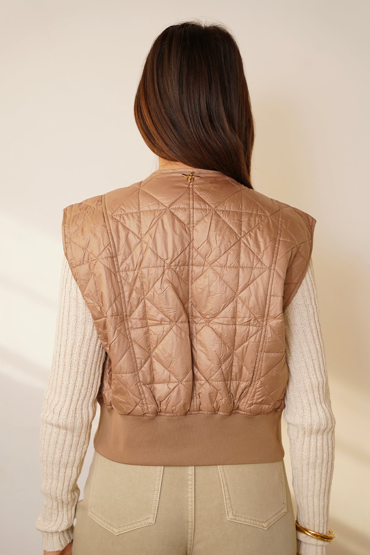 Gilet trapuntato \ Biscotto