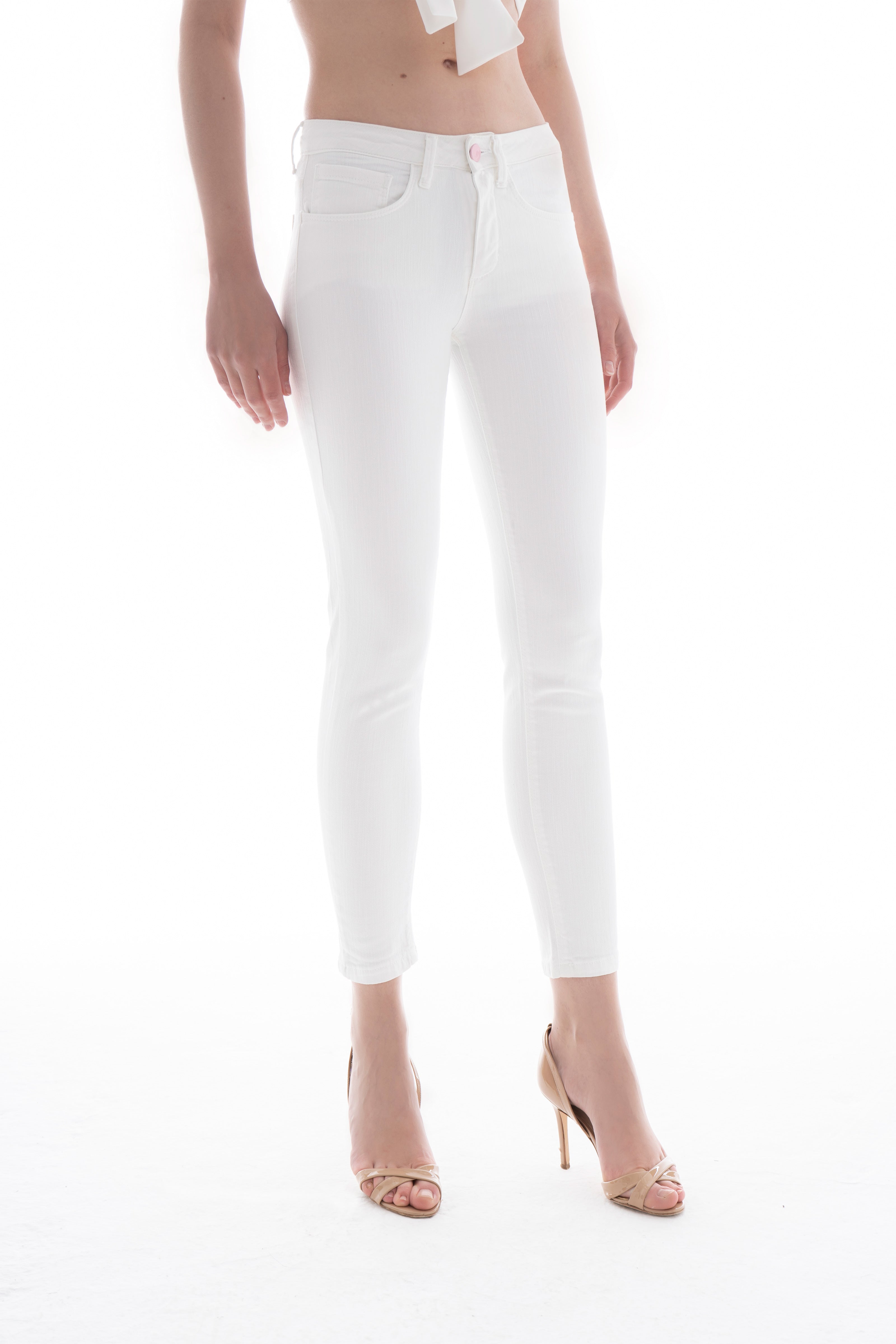 Iconic Jeans Bianco \ rosa🎀