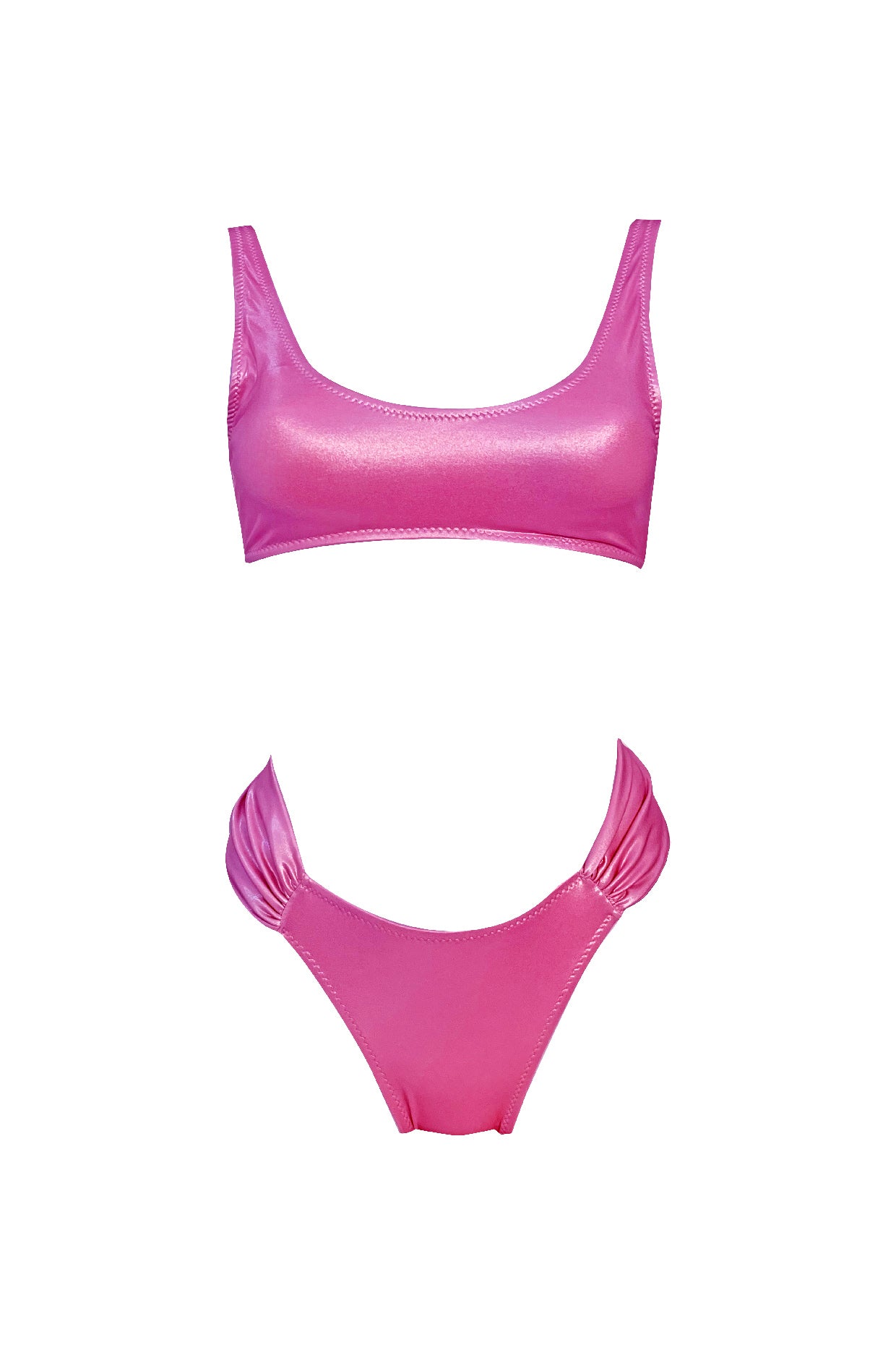 Costume Tied up 2 pezzi Fucsia