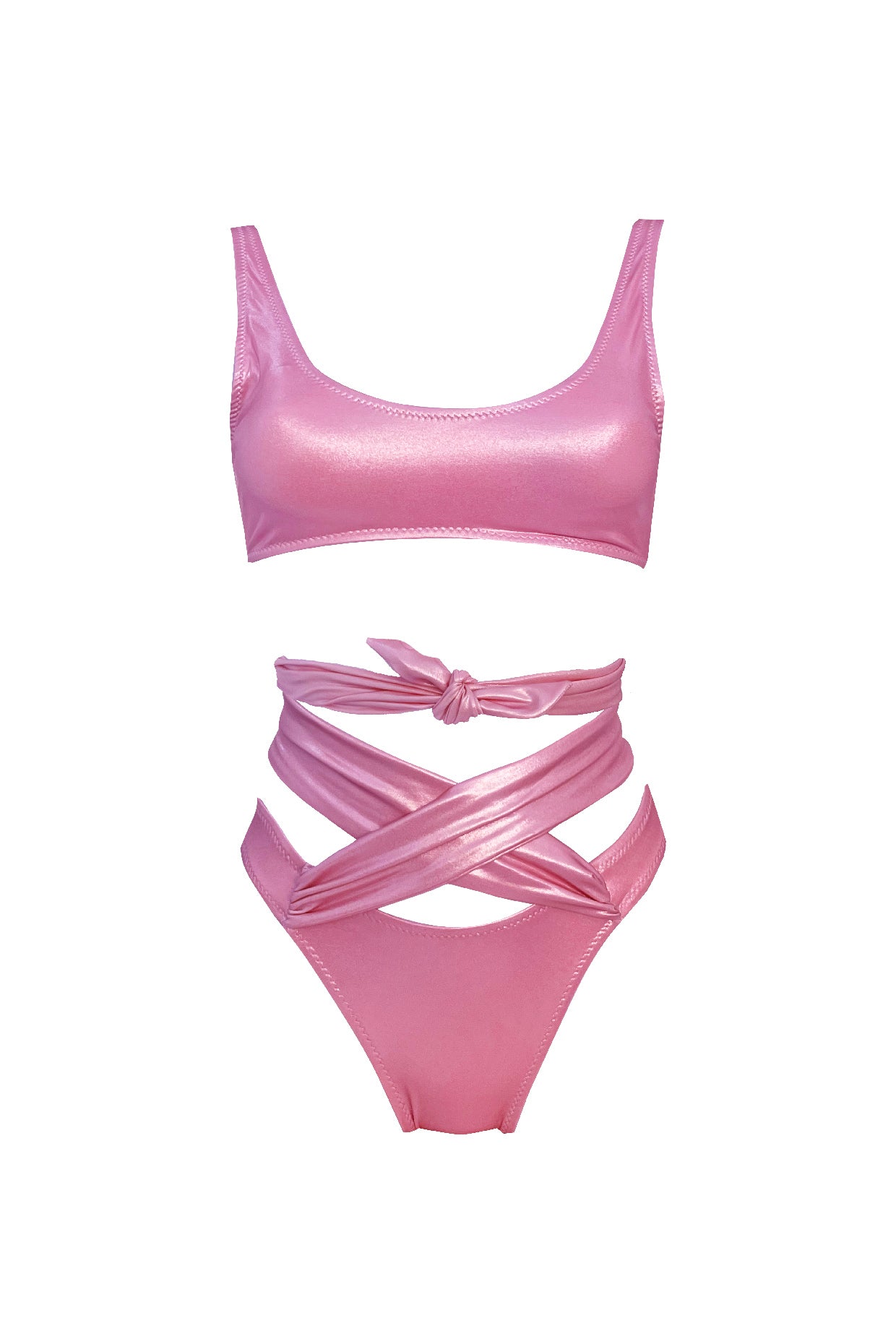 Costume Tied up 2 pezzi \ Rosa