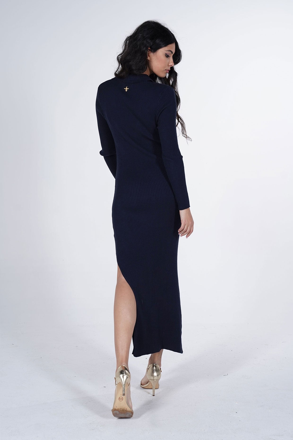 Abito a costine - Kesia BLUE