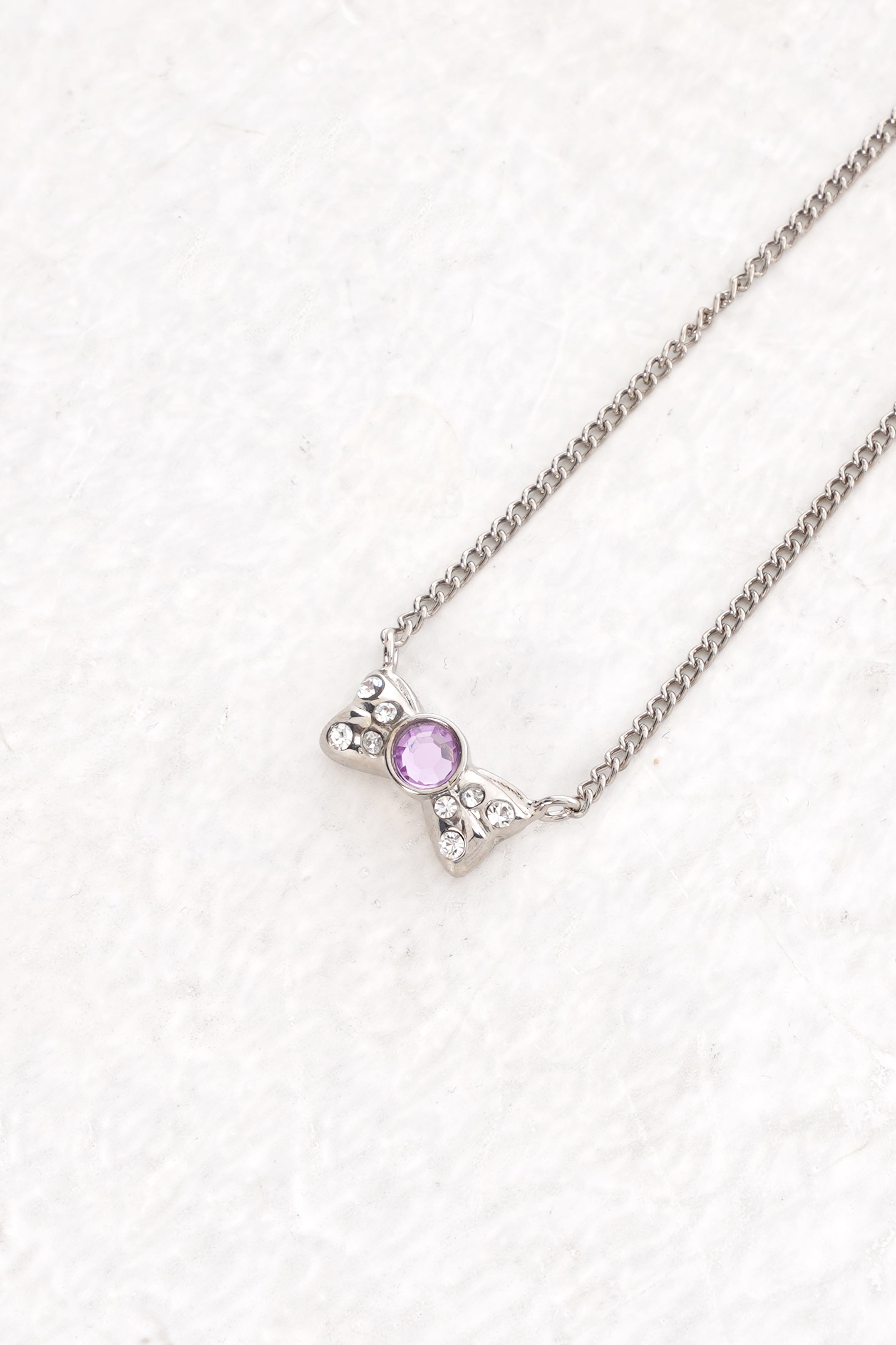 Collana Fiocco con zircone
