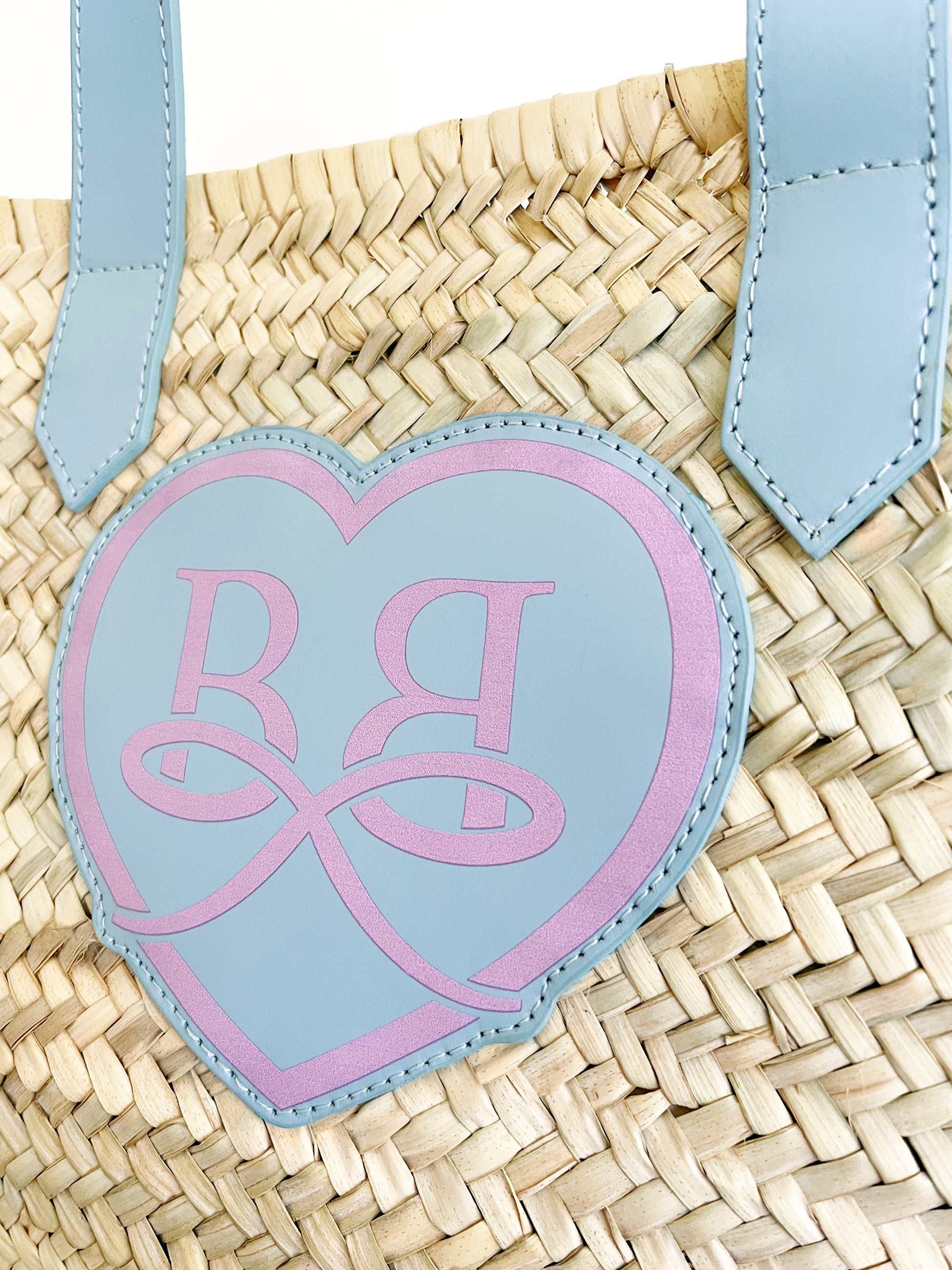 Borsa In paglia \ Celeste