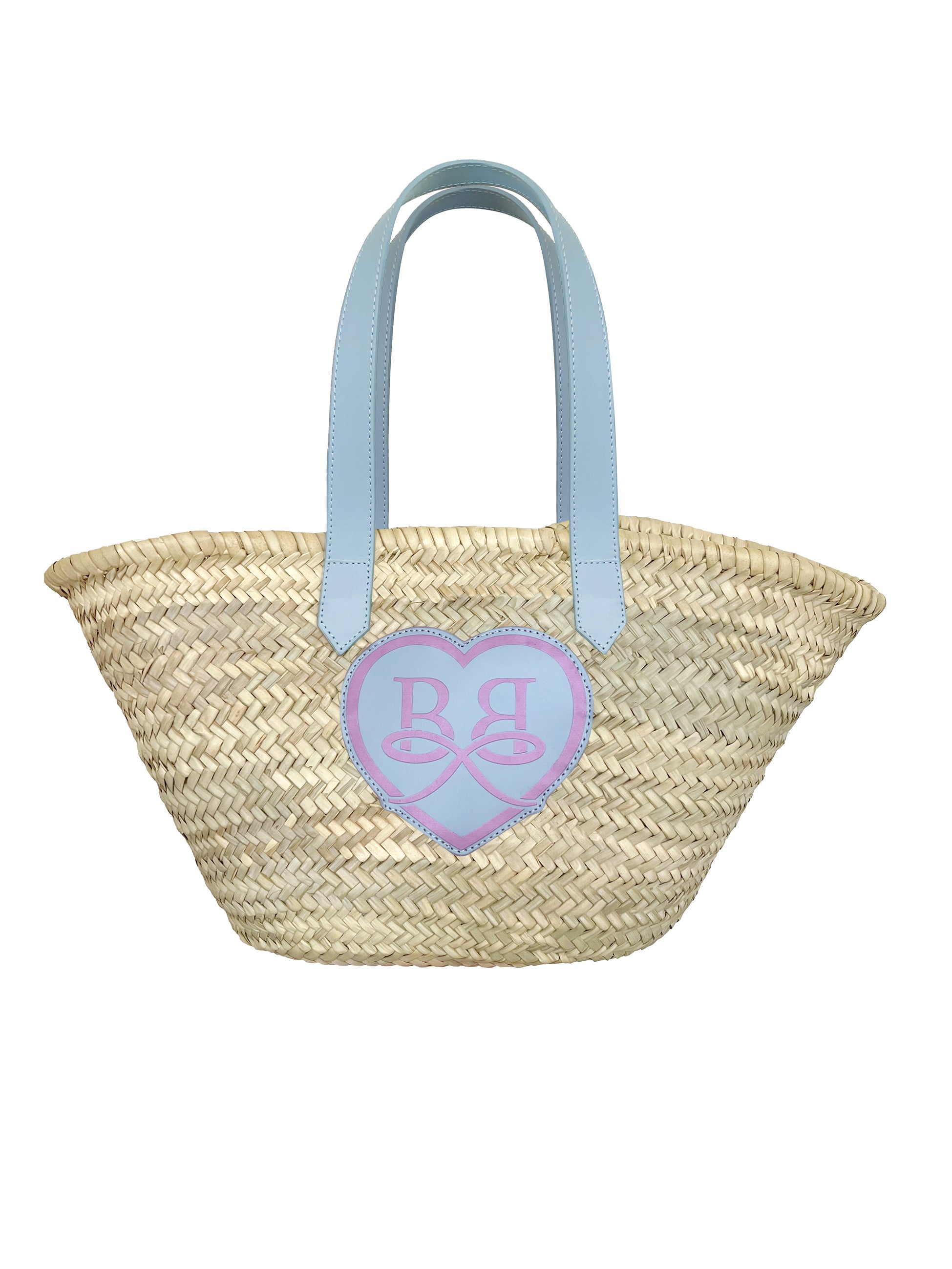 Borsa In paglia \ Celeste