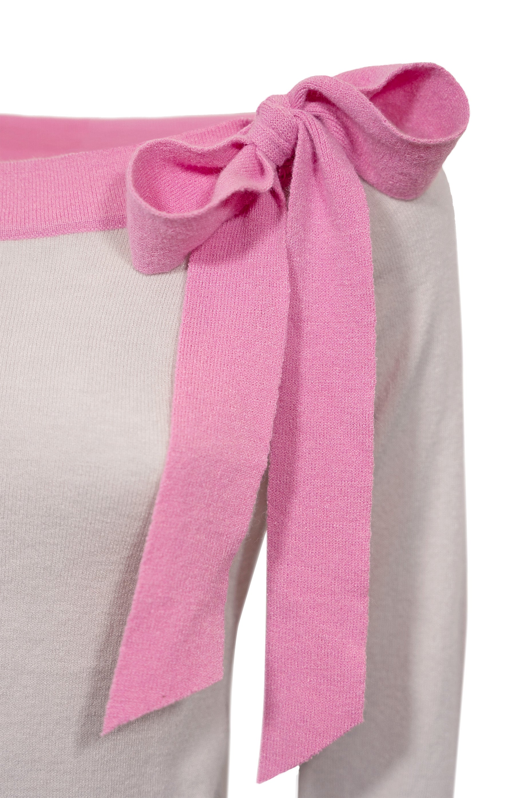 Pullover con scolla barca - Rosa