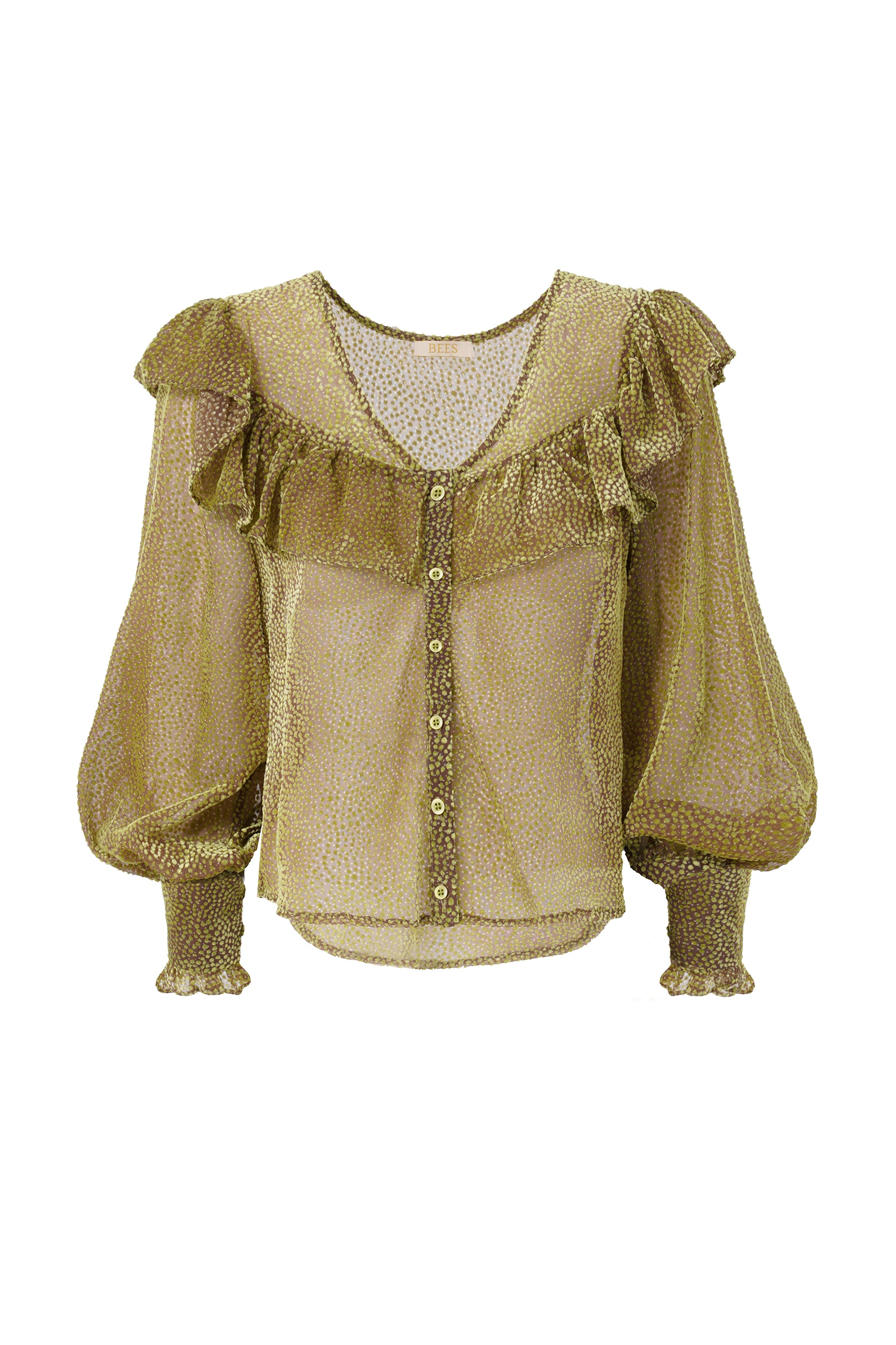 Camicia a pois velata - Rocabella