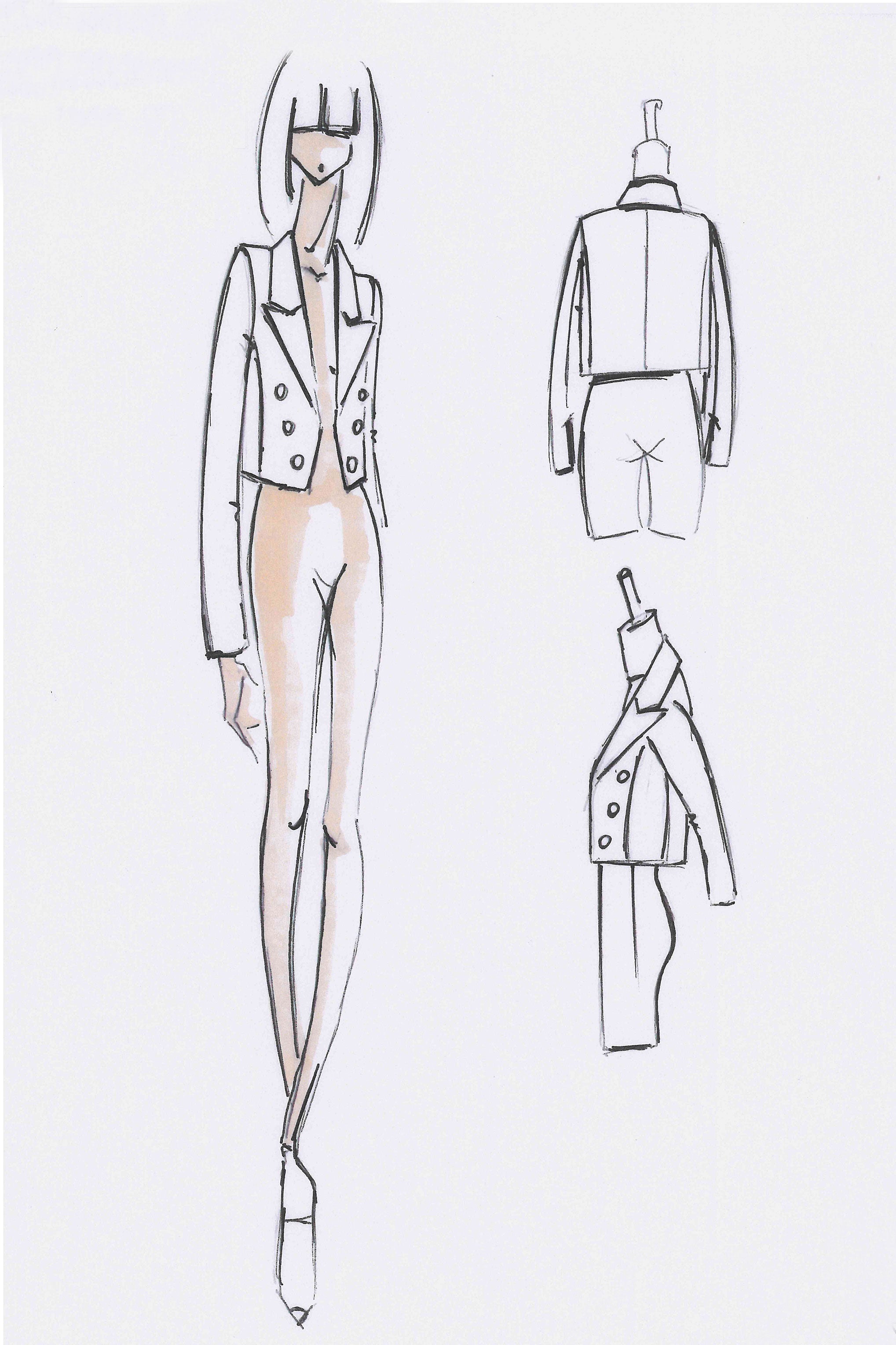 Blazer crop \ Bianco