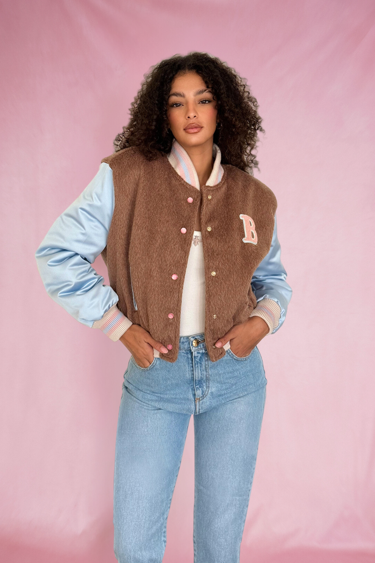 Satin bomber jacket - Billard School