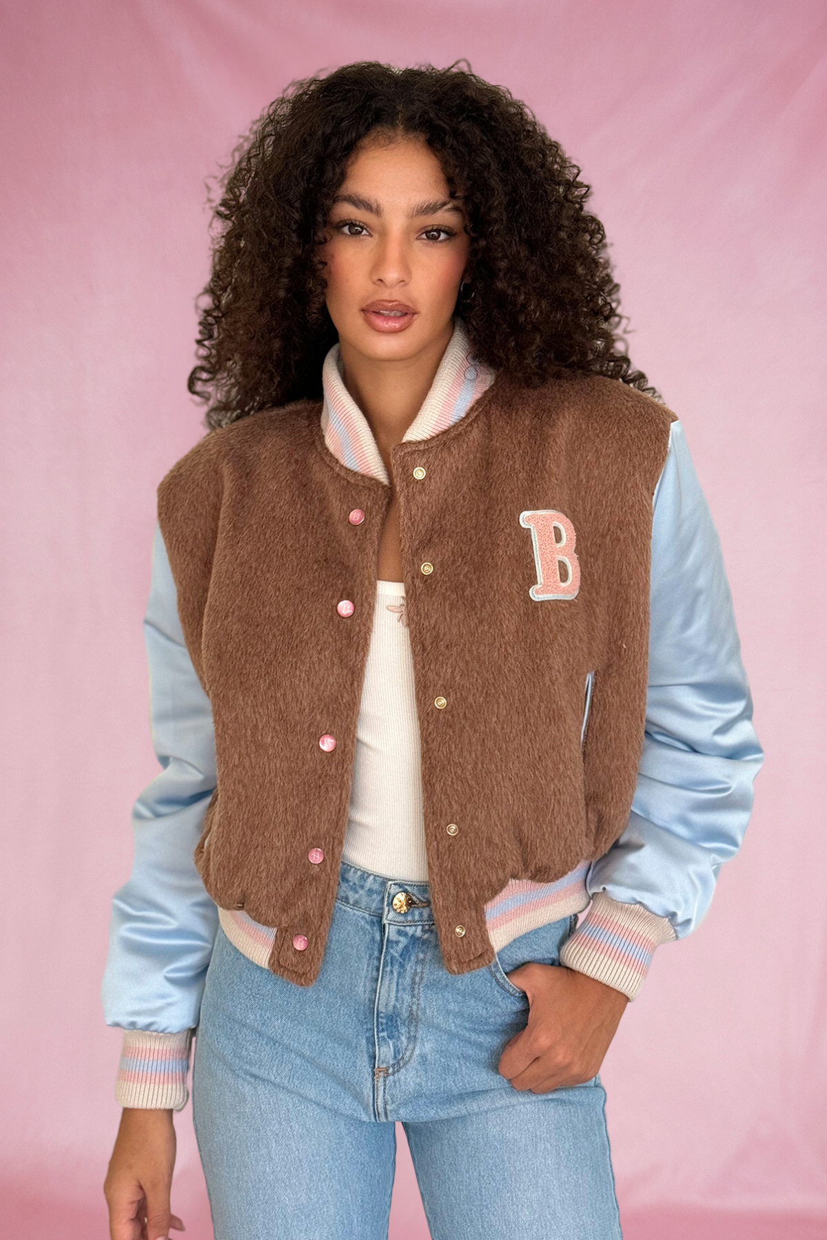 Satin bomber jacket - Billard School