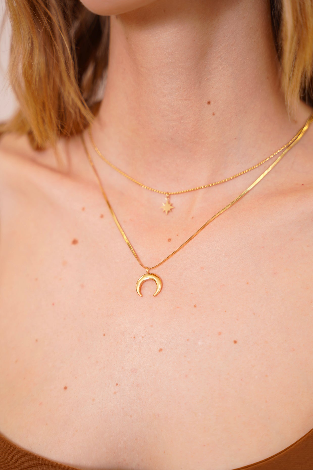 Collana soleil et lune \ Oro