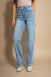 Jeans Baggy con pieghe
