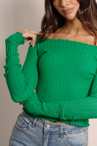 Maglia a Costine \ Verde
