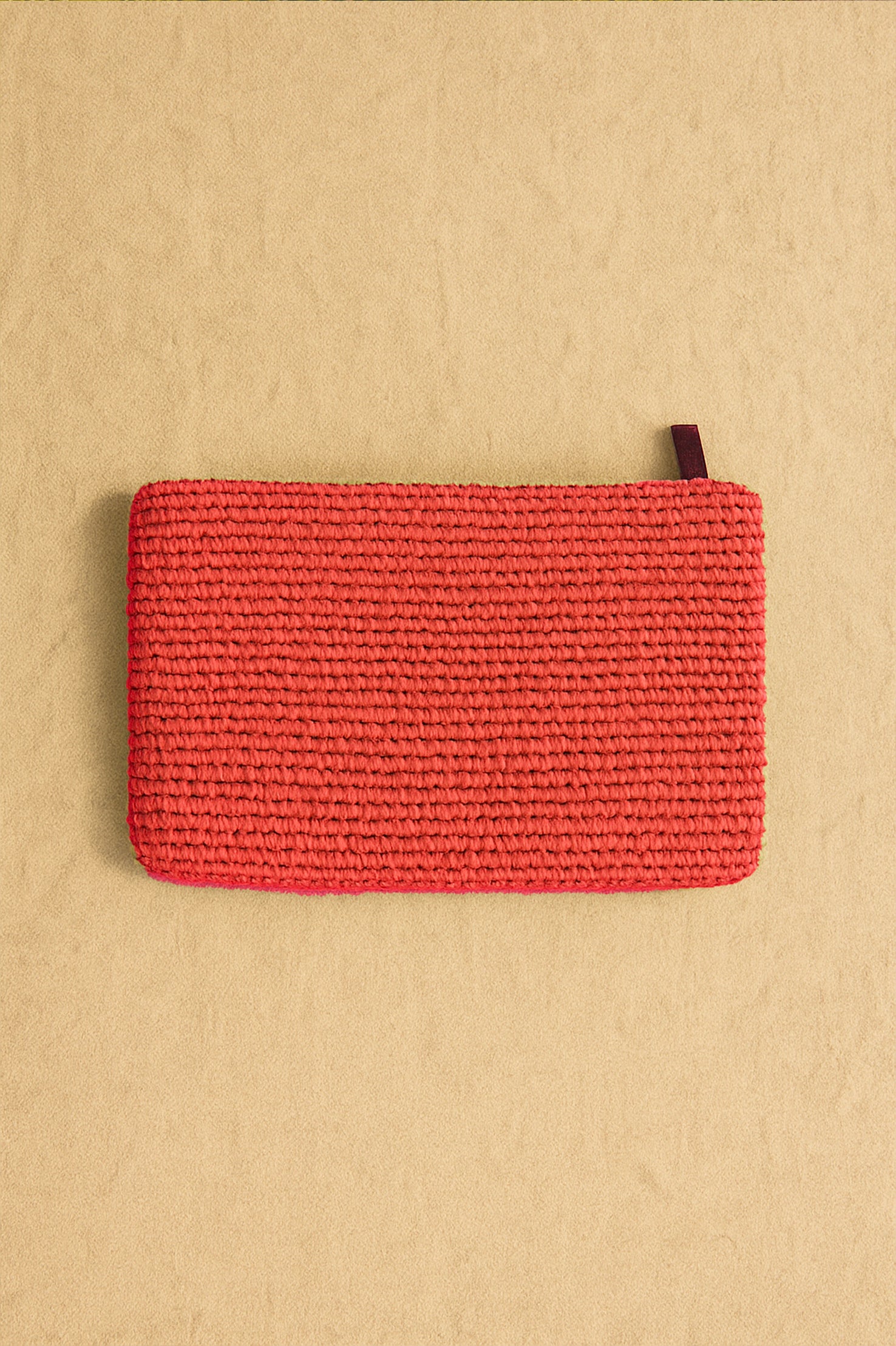Mini Pochette in Rafia – Arancio
