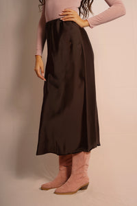 Satin Skirt \ Black