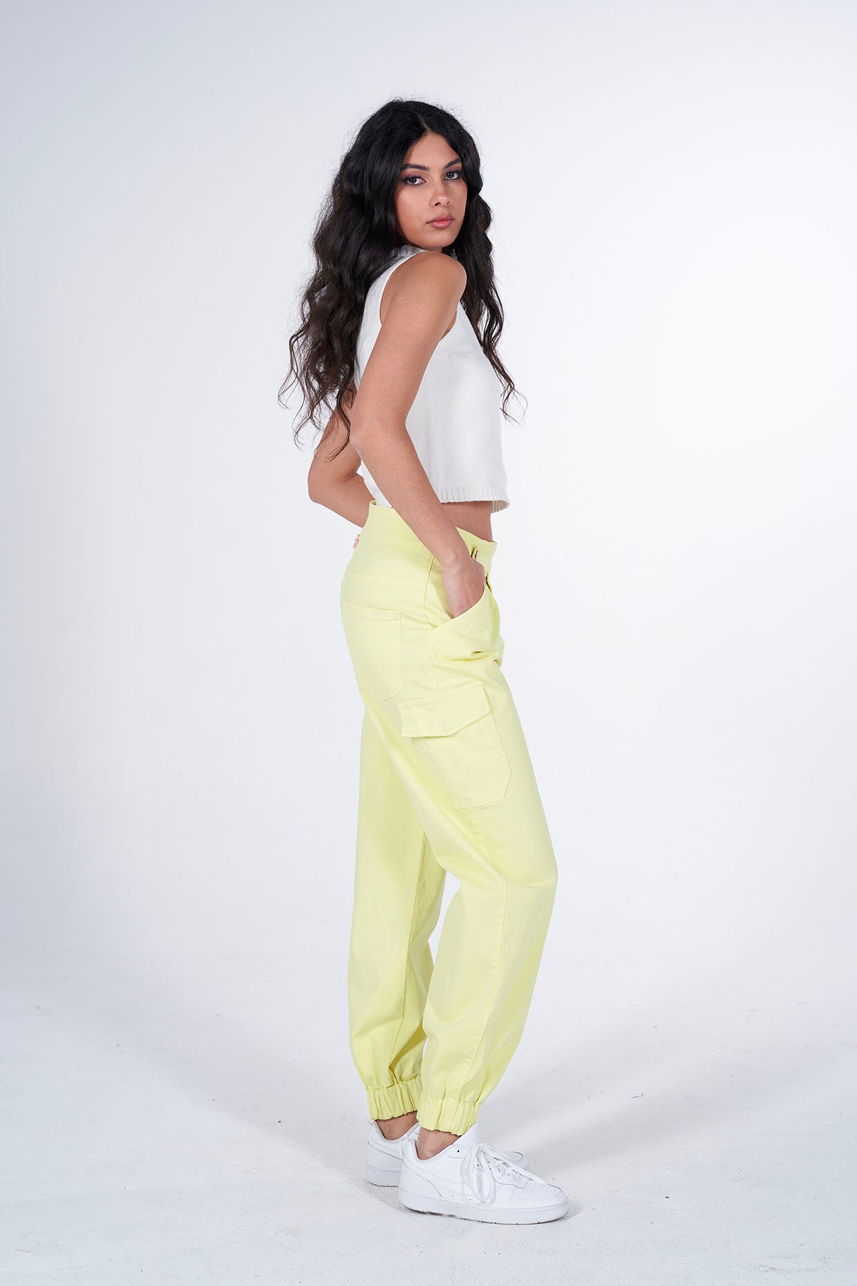 Pantalone Cargo \ Giallo