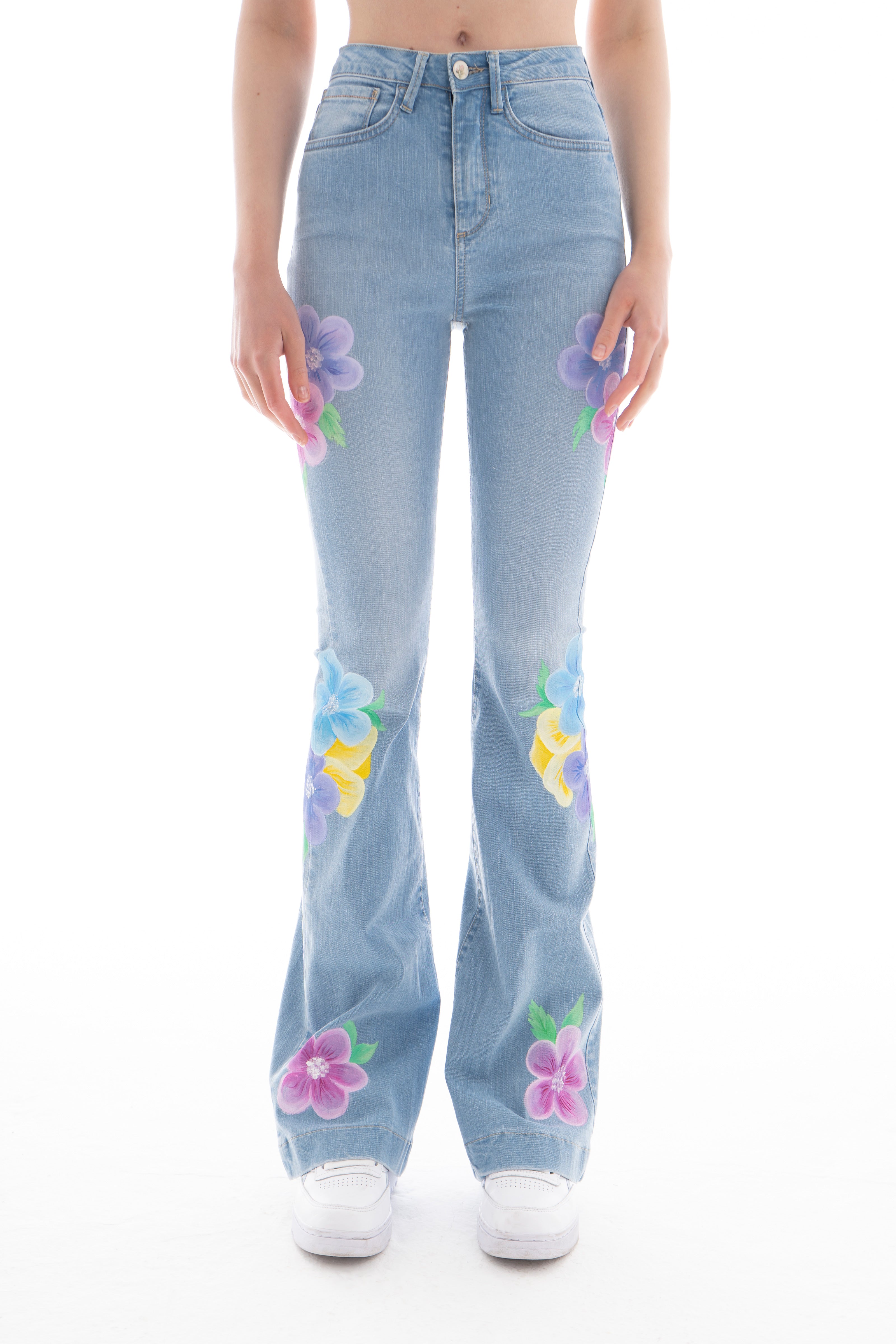 Jeans dipinto a mano - Bohemian