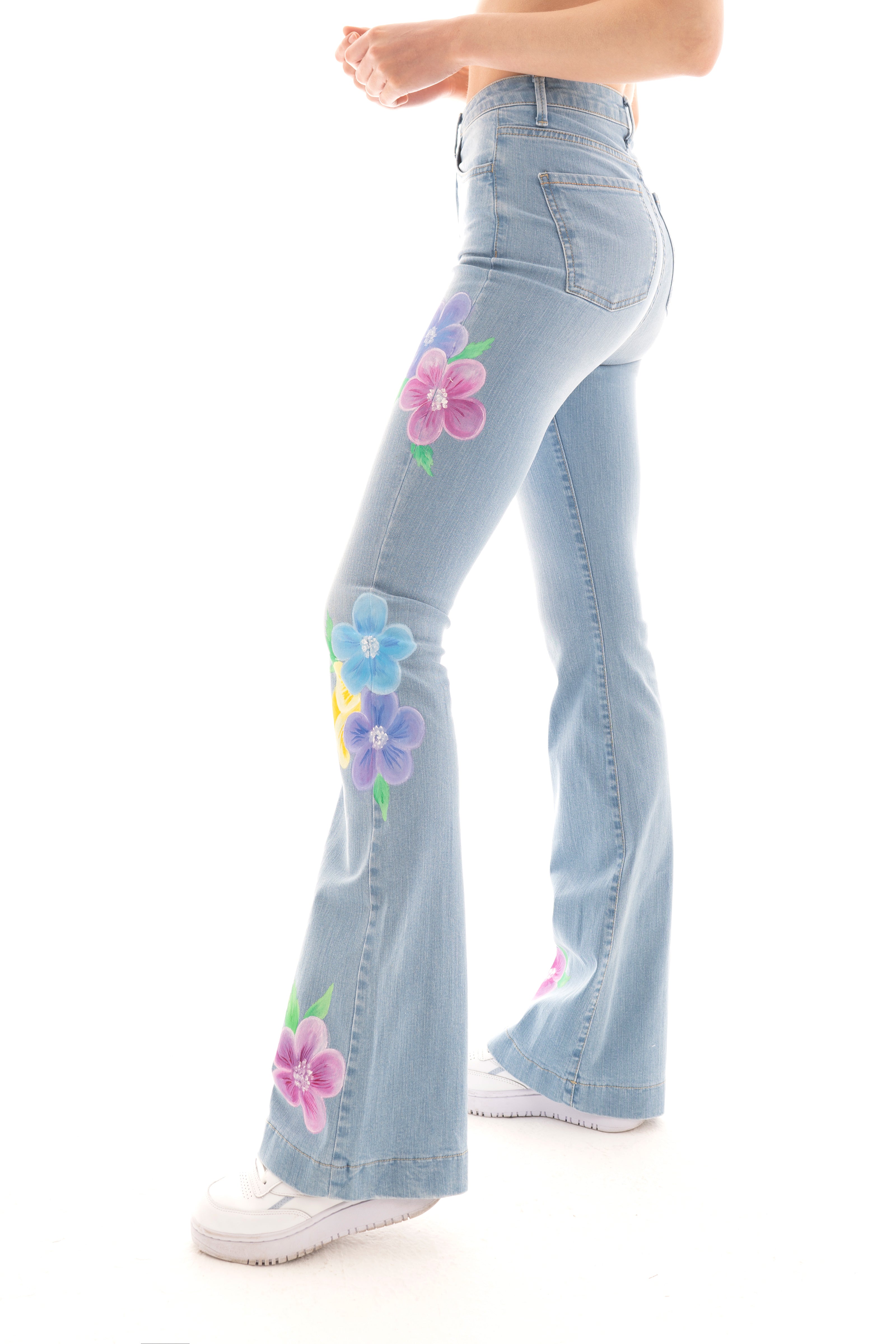 Jeans dipinto a mano - Bohemian