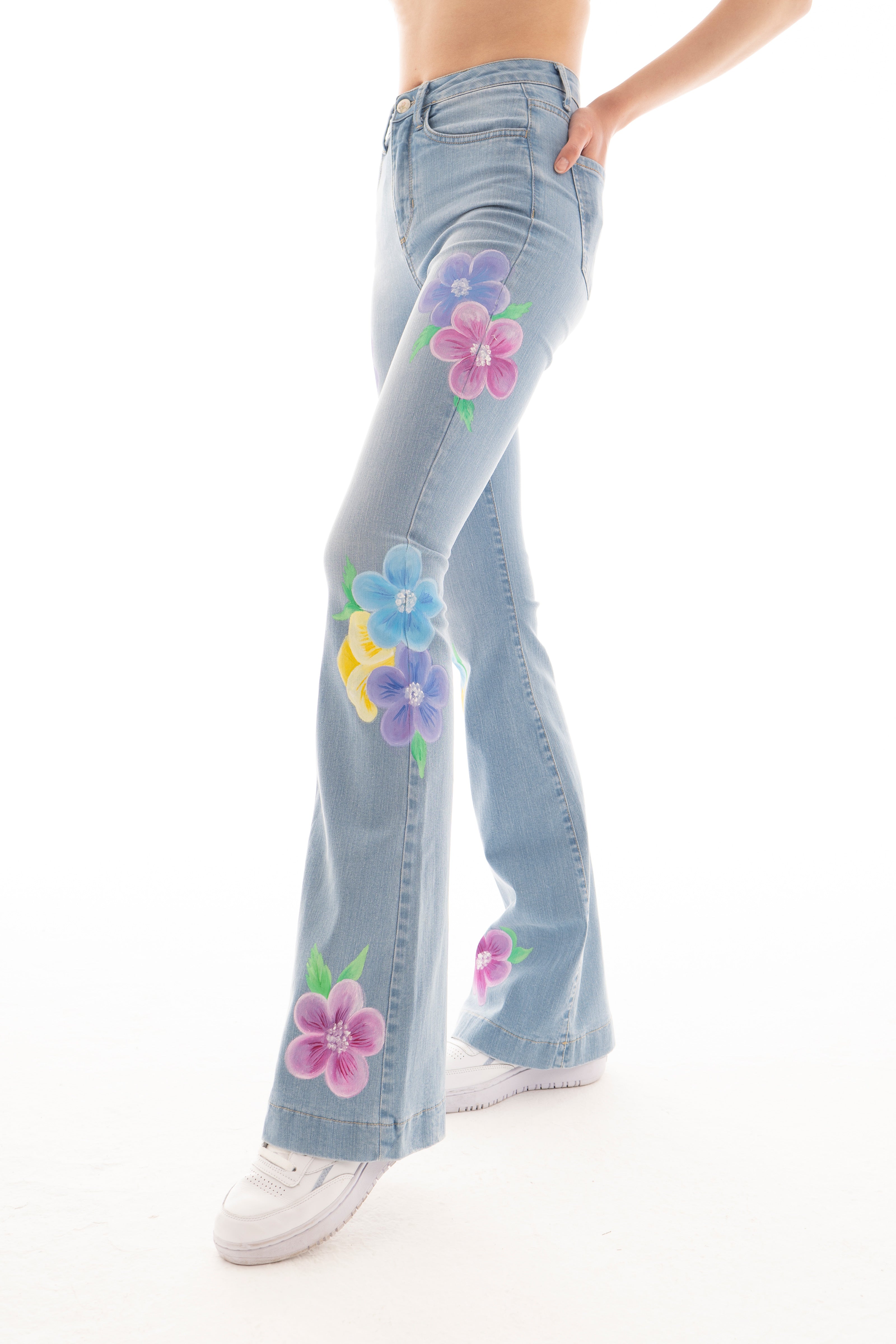 Bohemian Flower Jeans